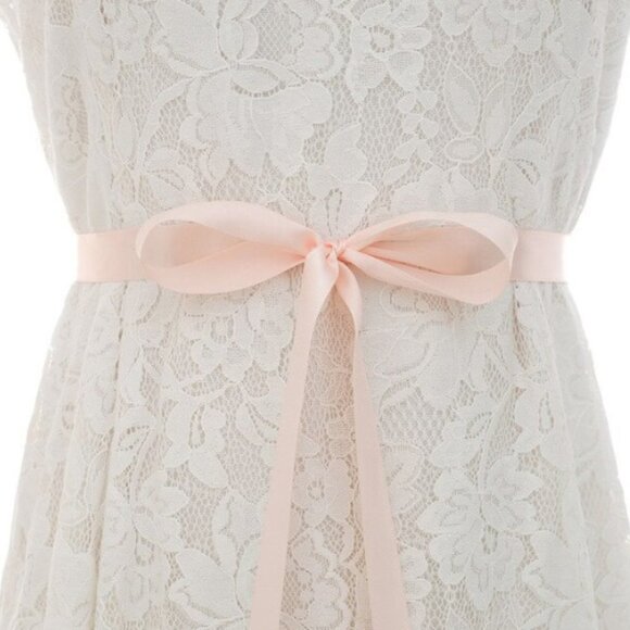 Wedding dress sash satin bow crystals sparkly elegant brand new great condition - Picture 7 of 14